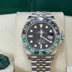 Men Brass Dial Watch Rolex Green